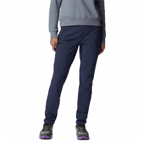 Columbia Women's Blue Anytime Softshell Pull-On Nylon Hiking Pants Size M - Picture 1 of 13